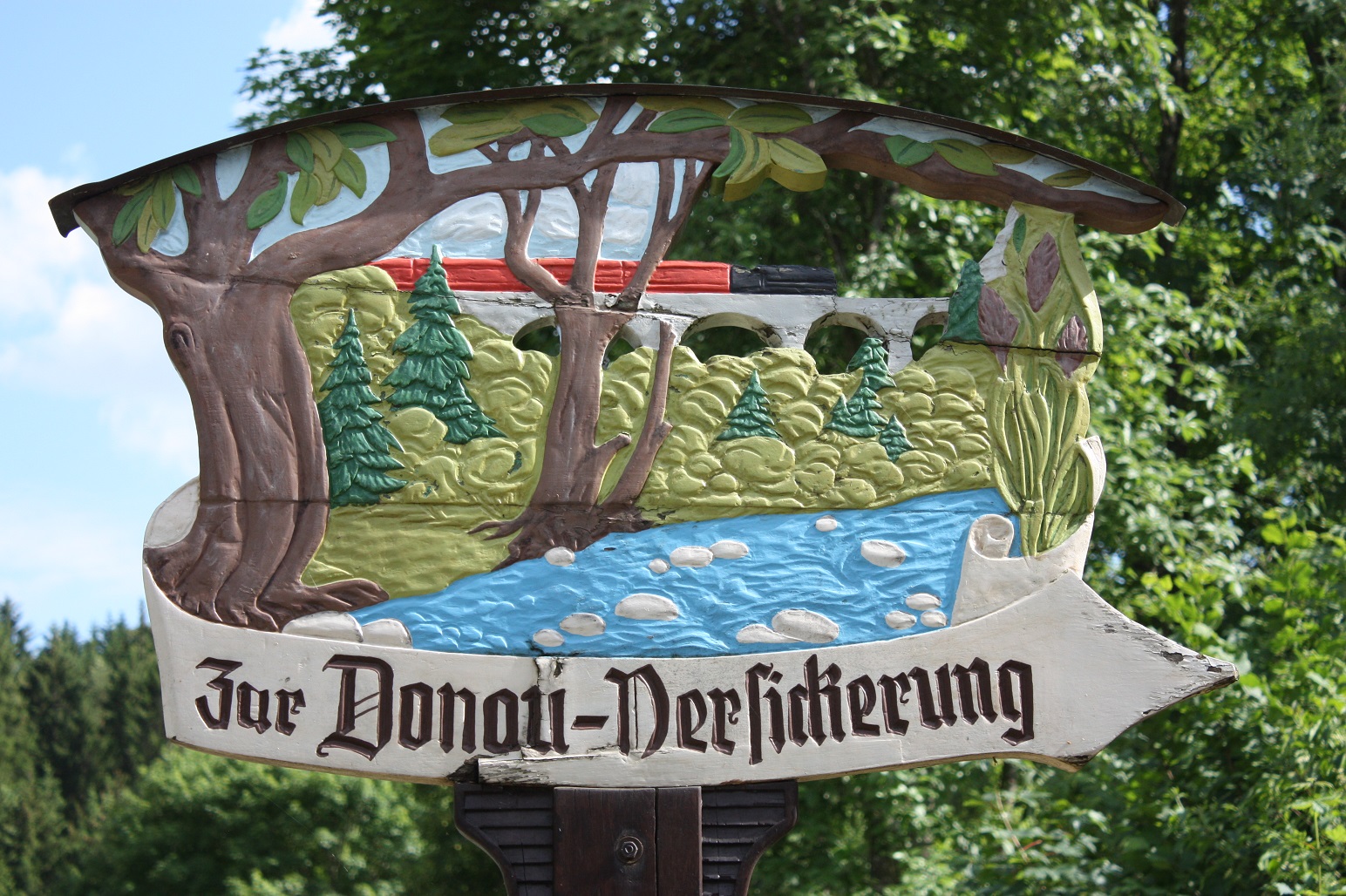 Donauversinkung (Schild)